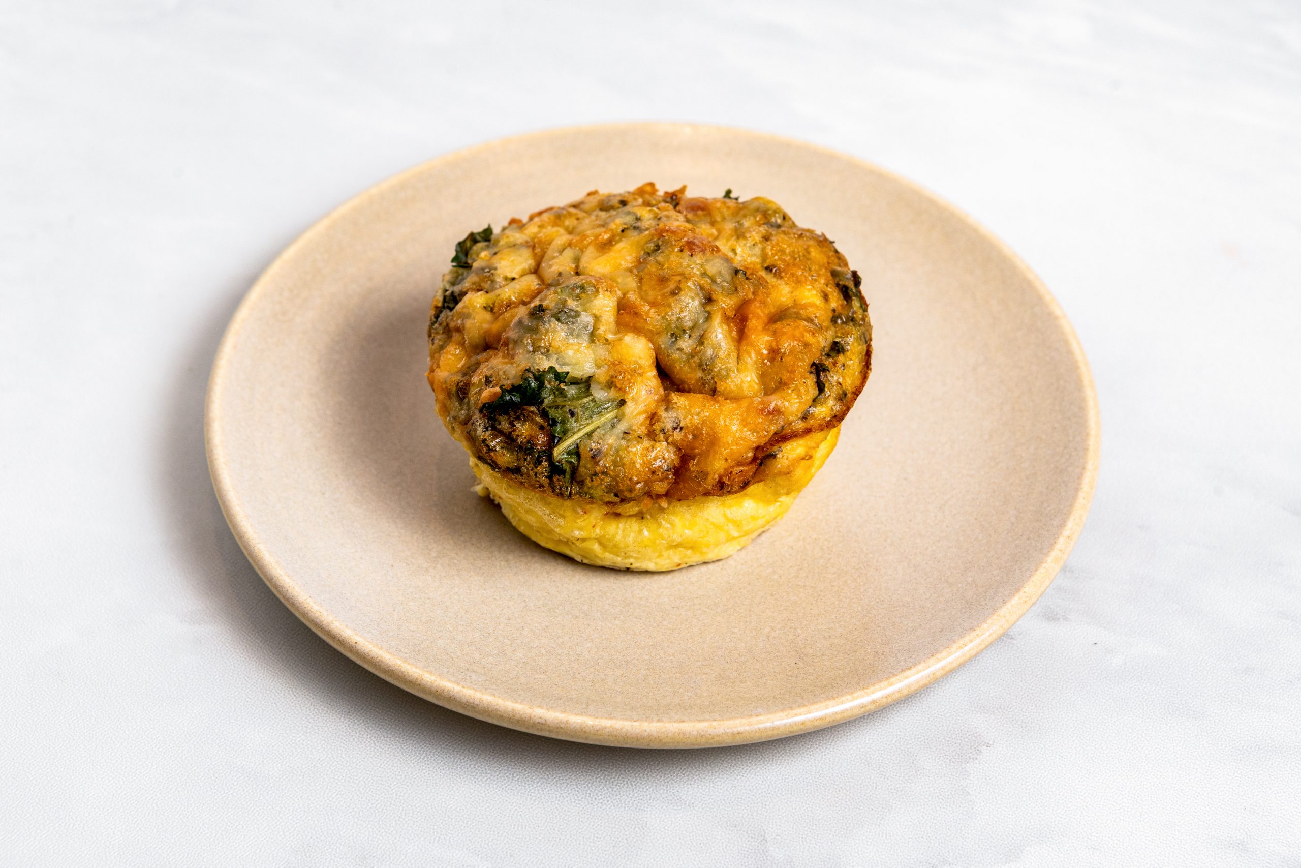 Asiago Sun-Dried Tomato Breakfast Bake - 2 Eggs, Asiago, Kale & Sun-Dried Tomato Pesto